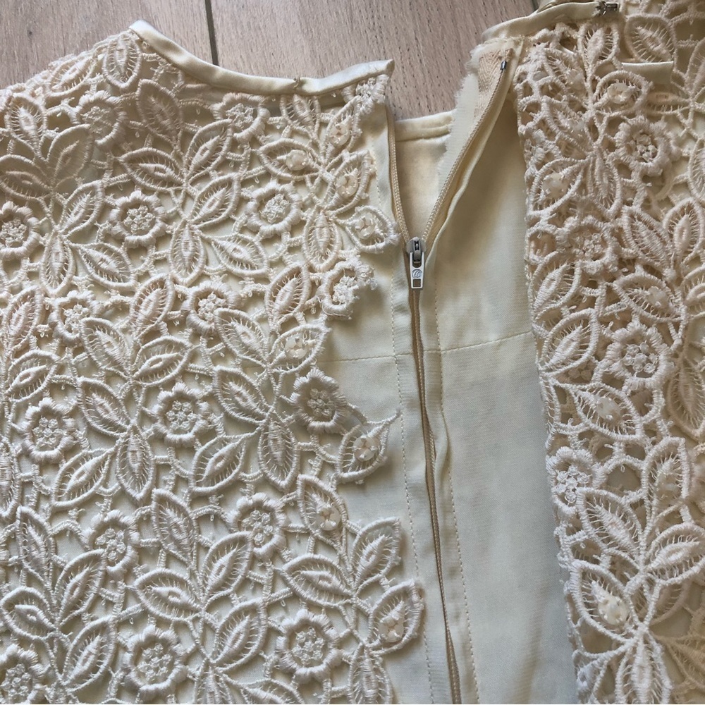 Handmade Ivory Lace Detailed Dress - Picture 12 of 13